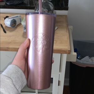 Rose Gold Starbucks Cup